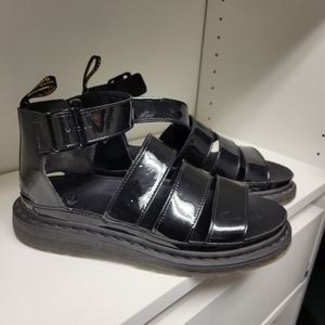 Dr. Martens Clarissa II Back Patent Leather Platform Gladiator Sandals‎ so cute